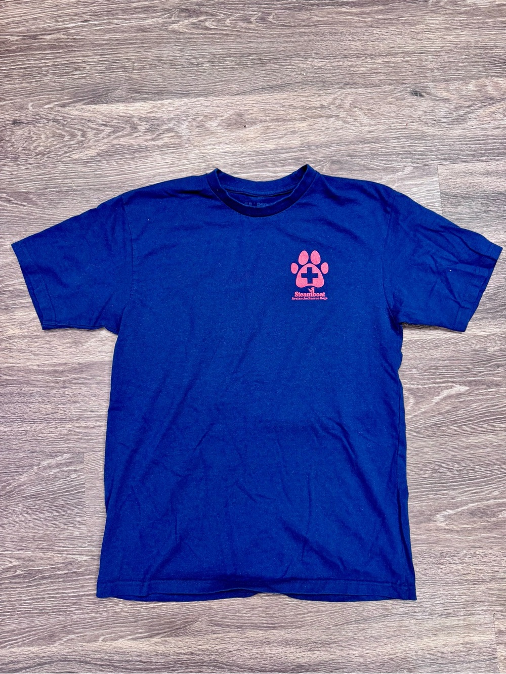 Steamboat Avalanche Rescue Dogs Daisy Graphic T Shirt Navy Size Large